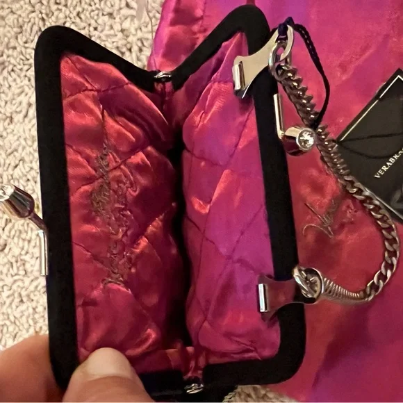 Vera Bradley beaded clutch bag w satin cover bag - Picture 5 of 6